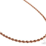 Solid 14K Rose Gold Rope Link Chain 26 Inches 4mm   64592 - Image 2