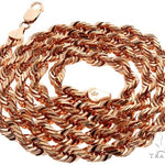 Solid 14K Rose Gold Rope Link Chain 24 Inches 4.7mm   64583 - Image 4