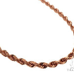 Solid 14K Rose Gold Rope Link Chain 26 Inches 7mm   64580 - Image 2
