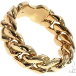 Solid 14K Yellow Gold Miami Cuban Link Ring 64678 - Image 1