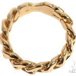 Solid 14K Yellow Gold Miami Cuban Link Ring 64678 - Image 4