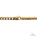 Solid 18K Yellow Gold Franco Link Chain 28 Inches 5mm   67158 - Image 4