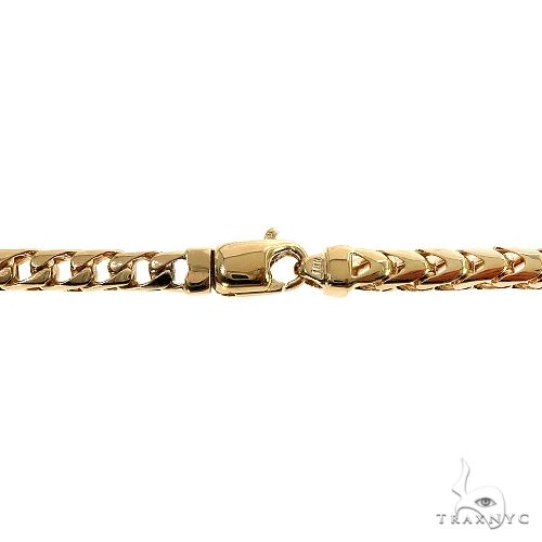 Solid 18K Yellow Gold Franco Link Chain 28 Inches 5mm   67158 - Image 4