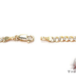 10k Yellow Gold Solid Curb Diamond Cut Chain 26 Inches 3.5mm   33098 - Image 4