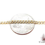 10k Yellow Gold Solid Curb Diamond Cut Chain 28 Inches 3.5mm   63349 - Image 3
