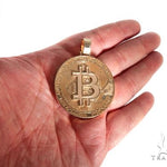 Solid Gold Custom Made Bitcoin Pendant Crypto Cryptocurrency Blockchain 64513 - Image 4