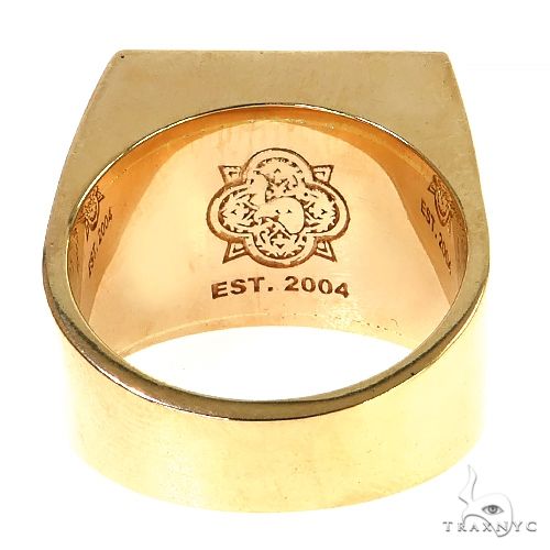 Solid Gold Men's Ring 68806 - Image 4