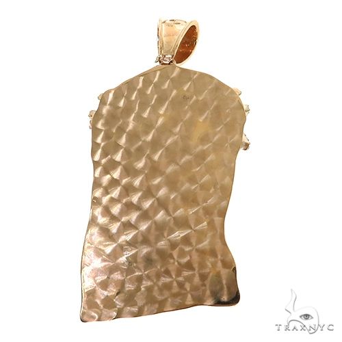 Solid Jesus Pendant With Diamond Crown 67589 - Image 4