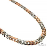 Solid Miami Cuban Chain 10K Two Tone 22 Inches 8.1mm   68012 - Image 1