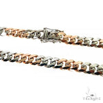 Solid Miami Cuban Chain 10K Two Tone 22 Inches 8.1mm   68012 - Image 2