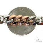 Solid Miami Cuban Chain 10K Two Tone 22 Inches 8.1mm   68012 - Image 4