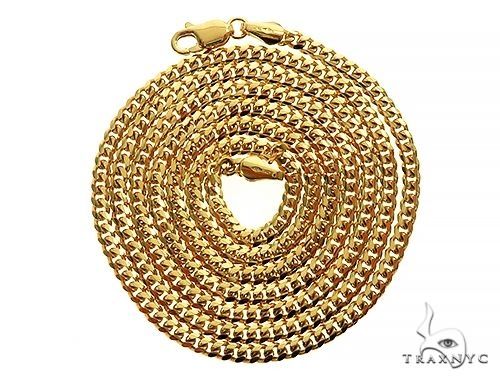 Solid Miami Cuban Link Chain 10K Yellow Gold 20 Inches 2.6mm   67099 - Image 3
