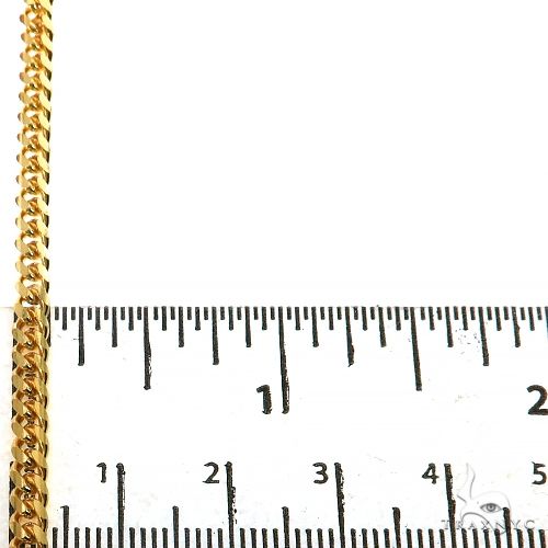 Solid Miami Cuban Link Chain 10K Yellow Gold 20 Inches 3.5mm   67103 - Image 5