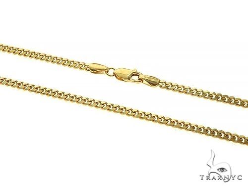 Solid Miami Cuban Link Chain 10K Yellow Gold 24 Inches 2.6mm   67101 - Image 2