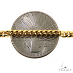 Solid Miami Cuban Link Chain 10K Yellow Gold 24 Inches 3.5mm   67105 - Image 3
