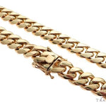 Solid Miami Cuban Link Chain 14K Yellow Gold 22 Inches 14.5mm   65356 - Image 1