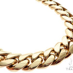 Solid Miami Cuban Link Chain 14K Yellow Gold 22 Inches 14.5mm   65356 - Image 2