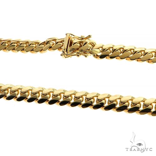 Solid Miami Cuban Link Chain 14K Yellow Gold 26 Inches 8.25mm   66535 - Image 2