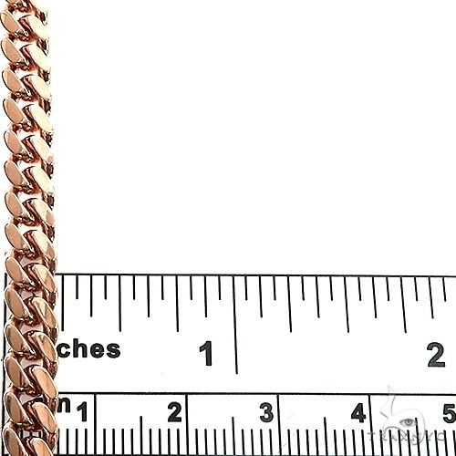 14K Rose Gold Solid Miami Cuban Link  Chain 24 Inches 6mm   67155 - Image 5