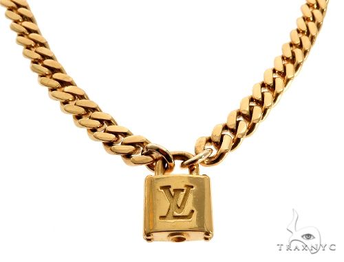 Solid Miami Link Chain With Custom Lock 64498 - Image 2