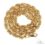 Solid Rope Link Chain 14K Yellow Gold 24 Inches 9mm  70543 - Image 3
