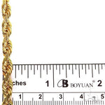 Solid Rope Link Chain 14K Yellow Gold 26 Inches 5.7mm   66181 - Image 6