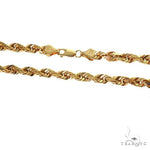 Solid Rope Link Chain 14K Yellow Gold 28 Inches 5.7mm   66182 - Image 4