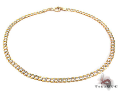 Solid Cuban Diamond Cut Bracelet 3mm 8 inches