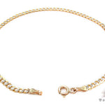 Solid Cuban Diamond Cut Bracelet 3mm 8 inches