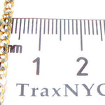 Solid Cuban Diamond Cut Bracelet 3mm 8 inches