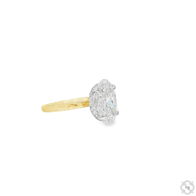 Solis 4ct Oval Engagement Ring 70593 - Image 2