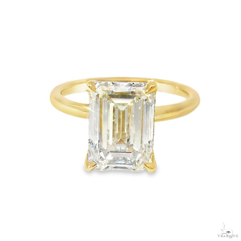 Solitaire Emerald Diamond Engagement Ring (L) 70116 - Image 1