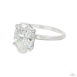 Solitaire Oval Diamond Engagement Ring (L) 70113 - Image 2