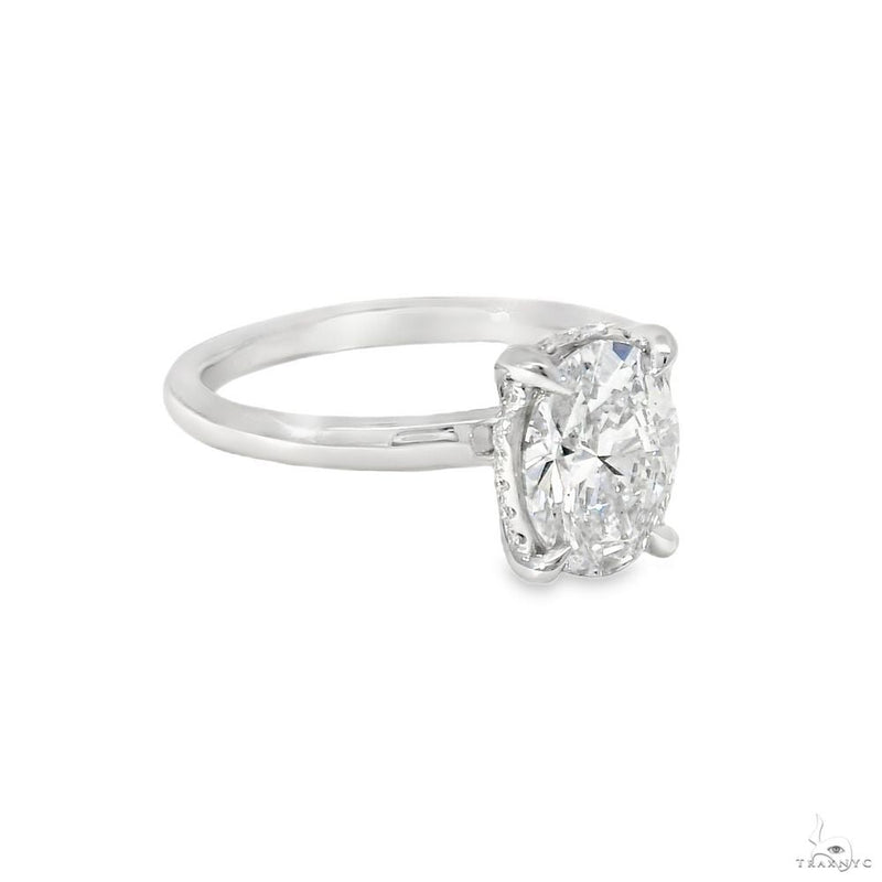 Solitaire Oval Diamond Engagement Ring (M) 70112 - Image 3