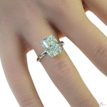 Solitaire Radiant Diamond Engagement Ring (L) 70117 - Image 7