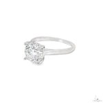 Solitaire Round Brilliant Diamond Engagement Ring 70118 - Image 2
