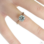 Solitaire Round Brilliant Diamond Engagement Ring 70118 - Image 7