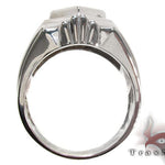White Gold Mens Solitaire  XL Ring 2585 - Image 5