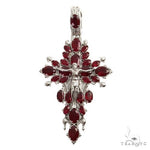 Sovereign's Halo Ruby Cross pendant  Mini 69508 - Image 1