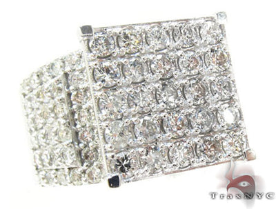 14K White Gold Sparkling Iced Diamond Ring 25769 - Image 1