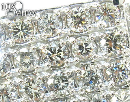 14K White Gold Sparkling Iced Diamond Ring 25769 - Image 3