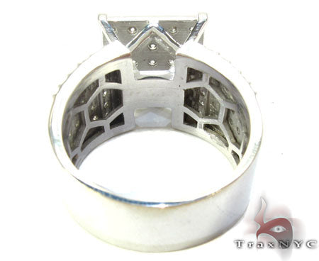 14K White Gold Sparkling Iced Diamond Ring 25769 - Image 6