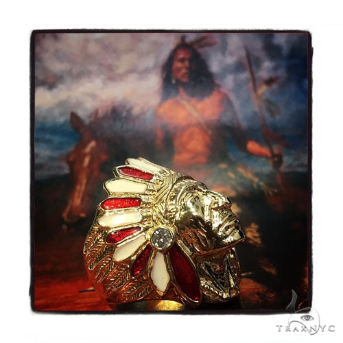 Special Bezel Diamond Indian Ring 45295 - Image 3