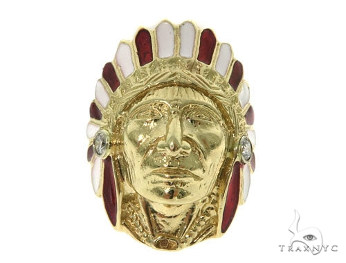 Special Bezel Diamond Indian Ring 45295 - Image 2