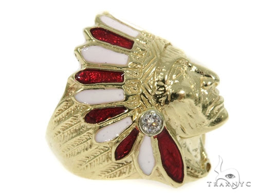 Special Bezel Diamond Indian Ring 45295 - Image 5