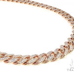 Special Custom Heavy Solid Rose Gold Miami Cuban Link Chain 28 Inches 12mm 65358 - Image 1