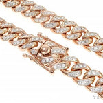Special Custom Heavy Solid Rose Gold Miami Cuban Link Chain 65256 - Image 2