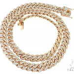 Special Custom Heavy Solid Rose Gold Miami Cuban Link Chain 65256 - Image 3