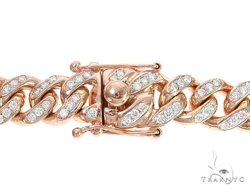 Special Custom Heavy Solid Rose Gold Miami Cuban Link Chain 65256 - Image 4