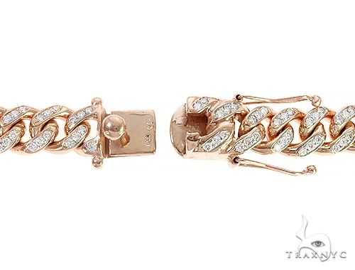 Special Custom Heavy Solid Rose Gold Miami Cuban Link Chain 65256 - Image 5